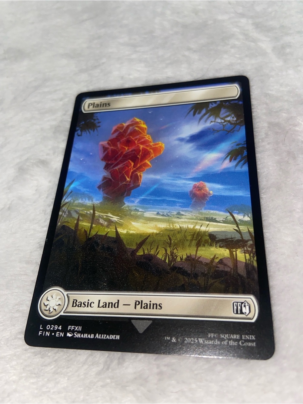 Plains Basic Land card (#0294) Magic the Gathering Final Fantasy
